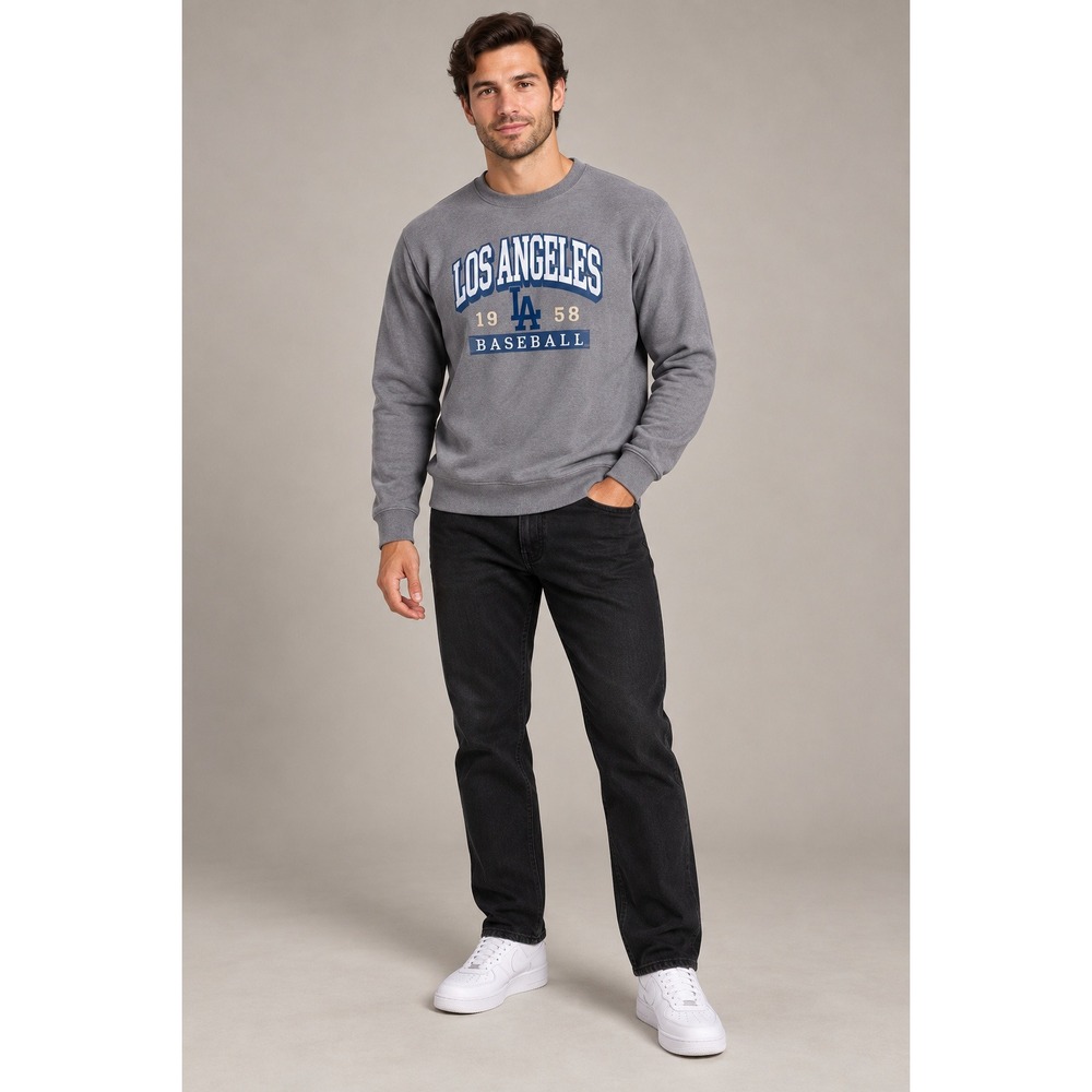 CSA Mens Crewneck Sweatshirt Heather Gray Fleece Pullover XL Long Sleeve NWOT